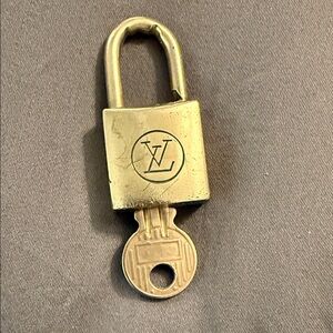 Louis Vuitton Brass Padlock with Key